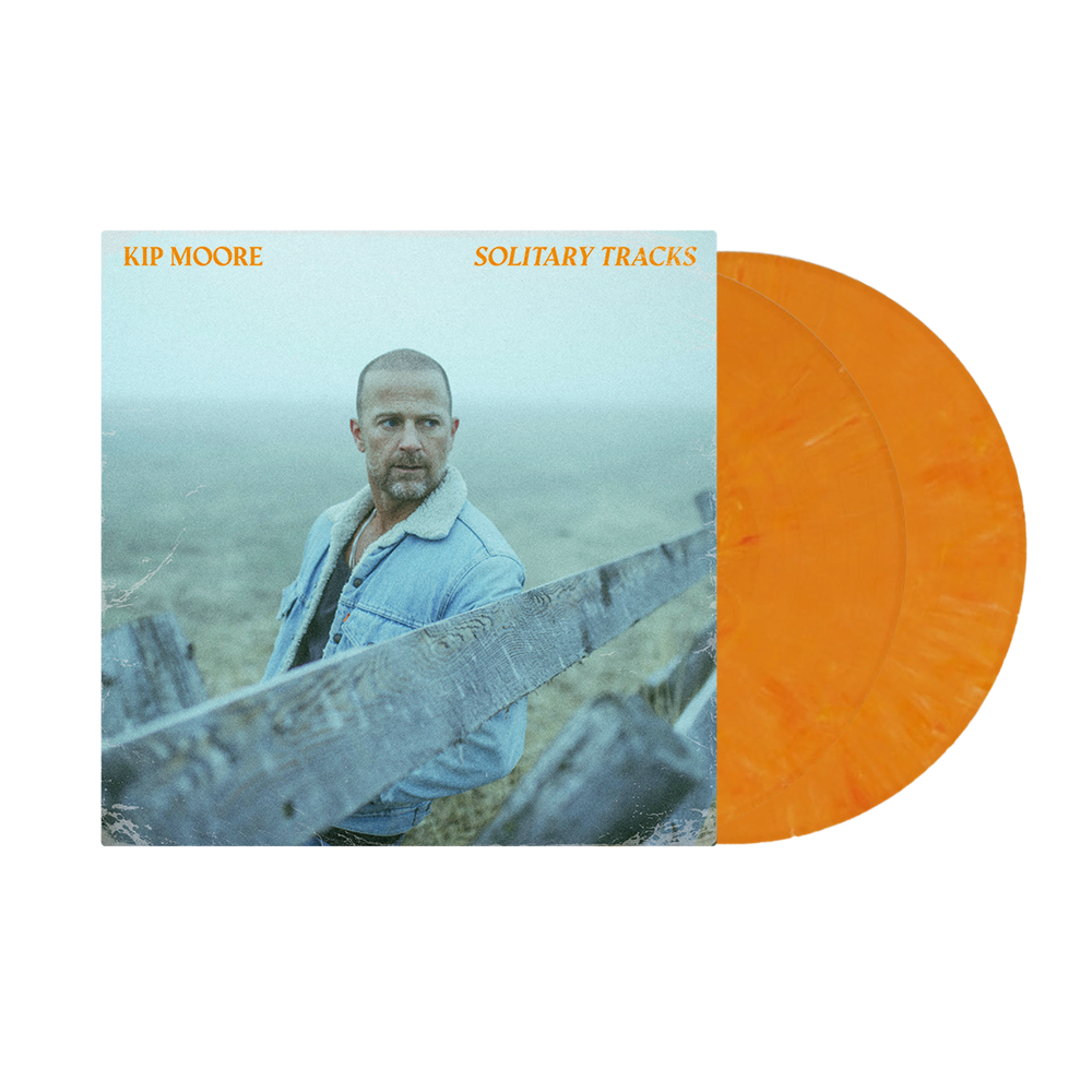 Solitary Tracks: Orange Citrus Mix Vinyl 2LP + Signed Art Card